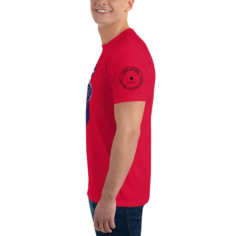 mens fitted t shirt red left 641f4ddb42172