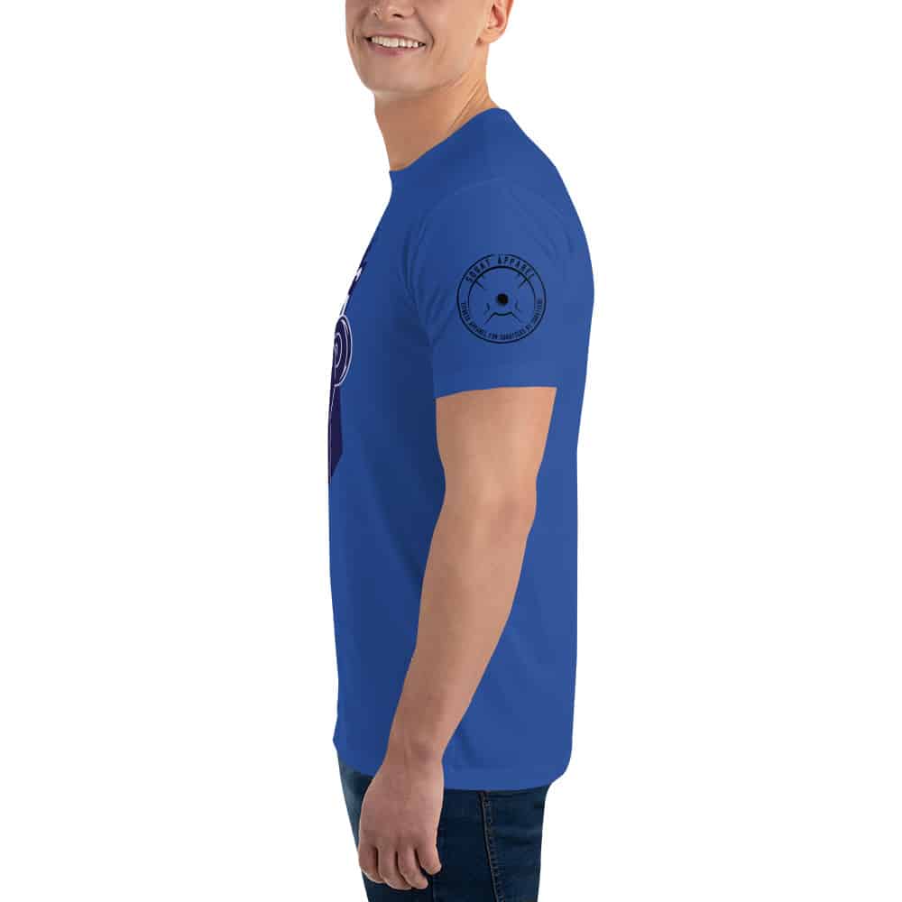 mens fitted t shirt royal blue left 641f4ddb42c15