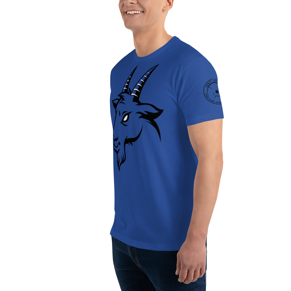 mens fitted t shirt royal blue left front 641f4f0b3349a
